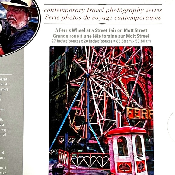 Chris Lord's Ferris Wheel at a Street Fair photographic art 1000 pc puzzle NIB - Picture 6 of 8